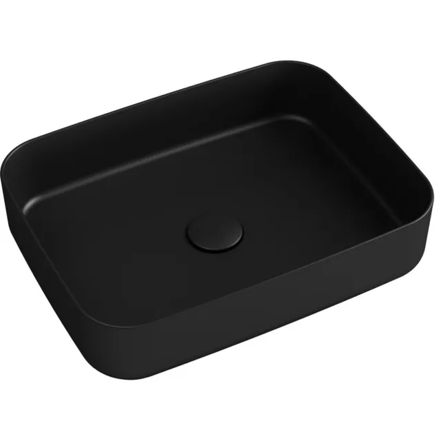 Sapho Wastafel Sapho Infinity 50x36 cm Mat Zwart
