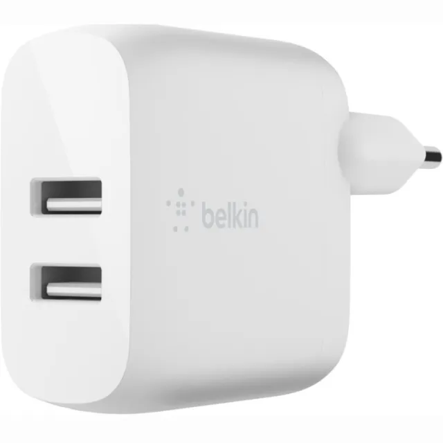 Belkin Boost Charge 2-poorts USB-A wandlader oplader