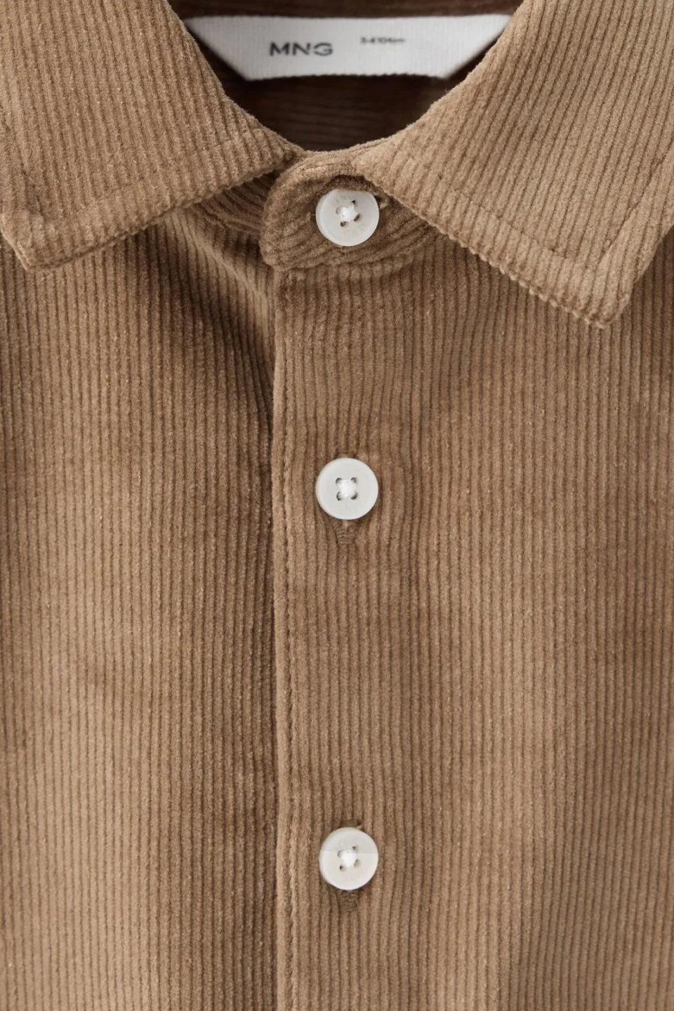 Mango Kids corduroy casual overhemd - bruin, foto 5