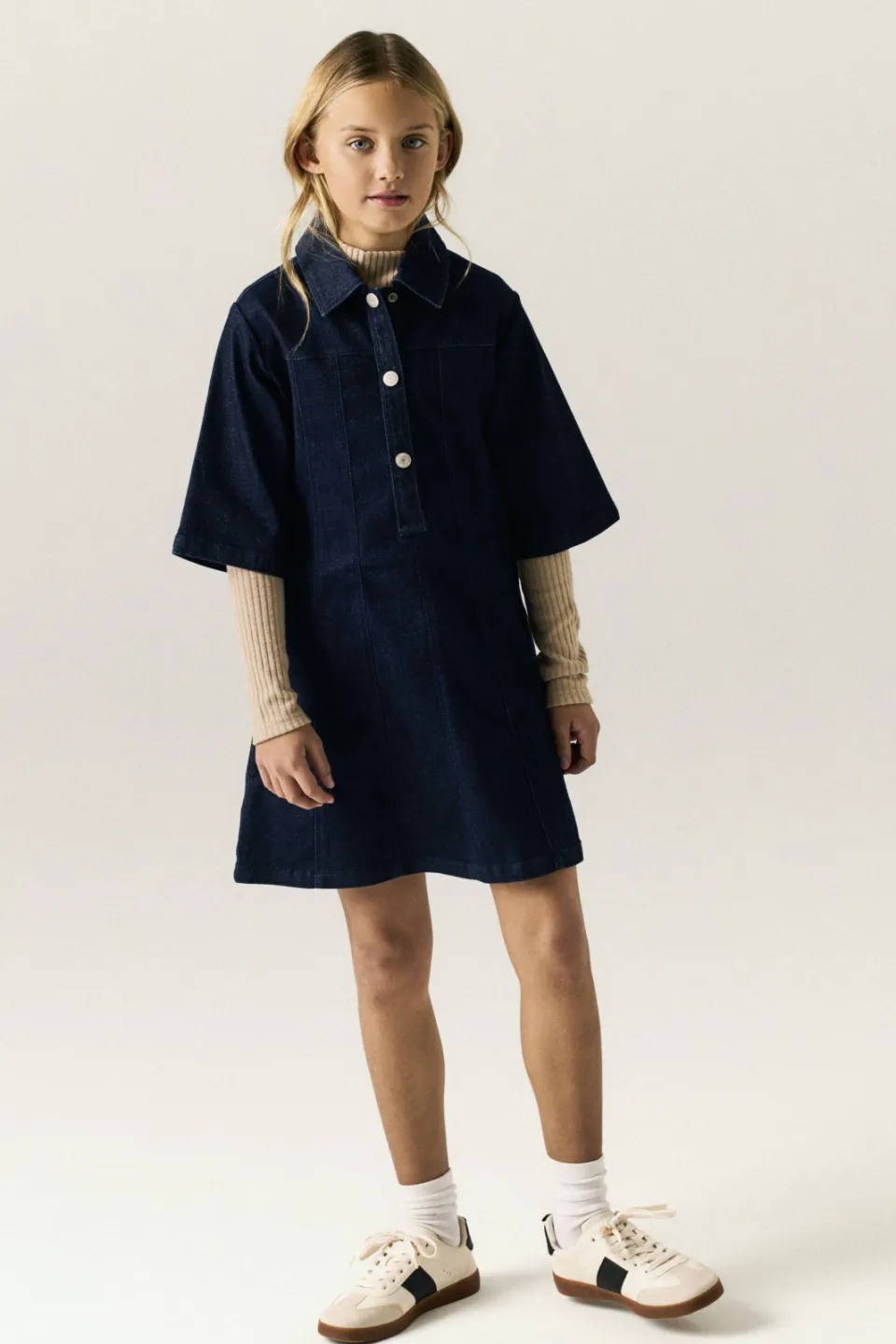 NAME IT midi spijkerjurk donkerblauw dark blue denim, foto 5