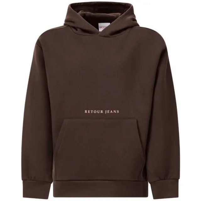 Retour Jeans hoodie - donkerbruin