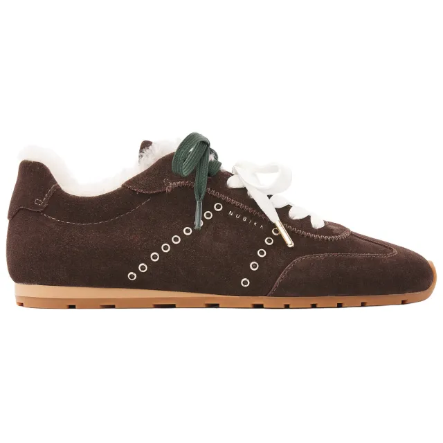 Nubikk Billy Lou Fur II lage sneakers bruin Donkerbruin