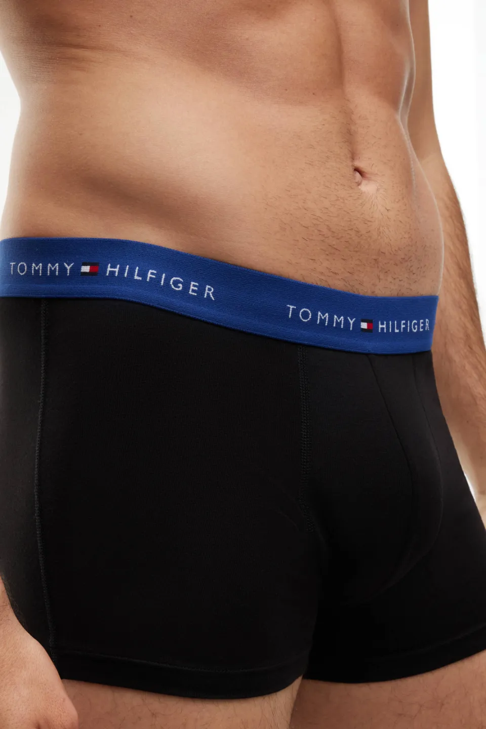 Tommy Hilfiger Repeat Logo Trunk boxershorts heren 7-pack zwart, foto 4