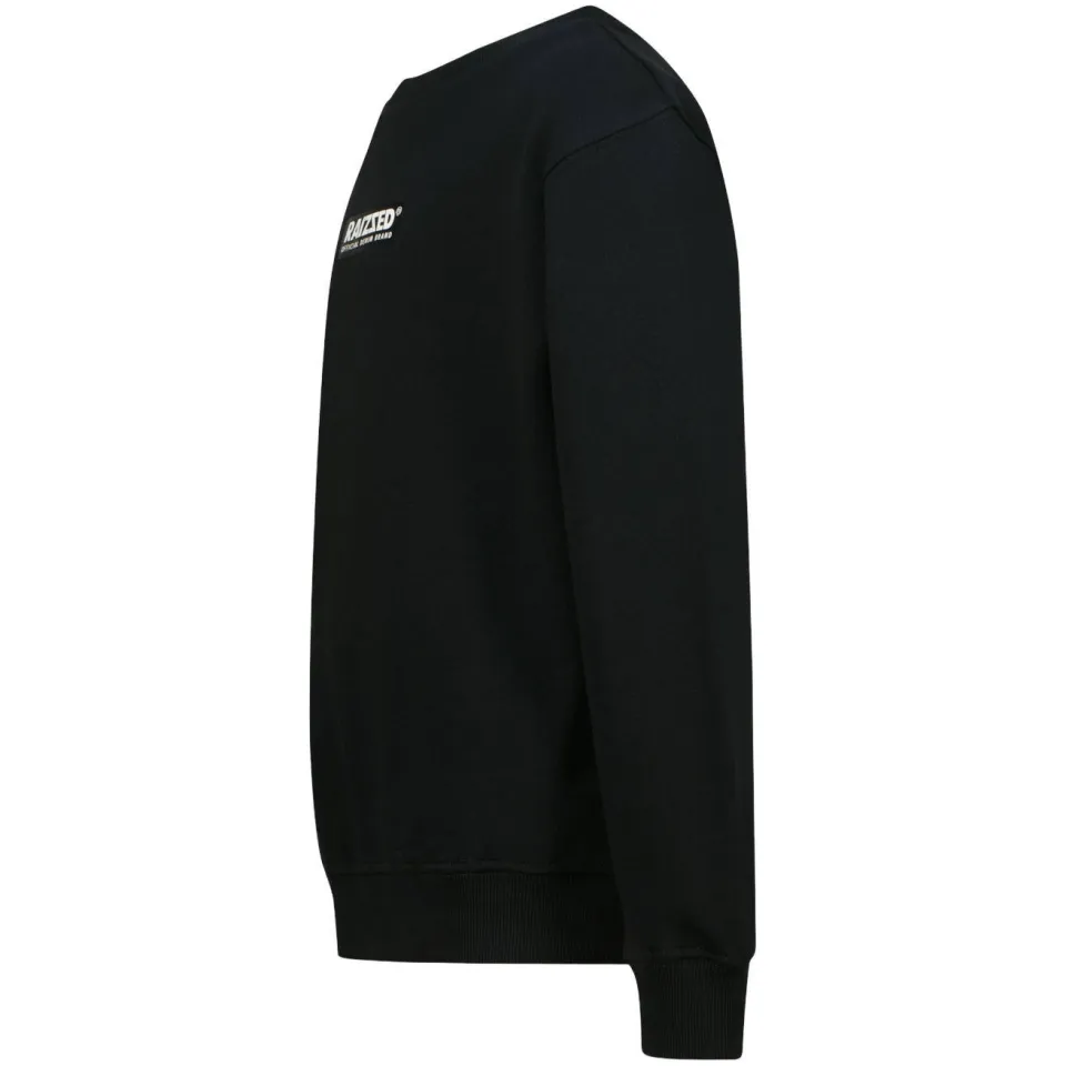 Raizzed rechtvallende sweater met logo - zwart, foto 3