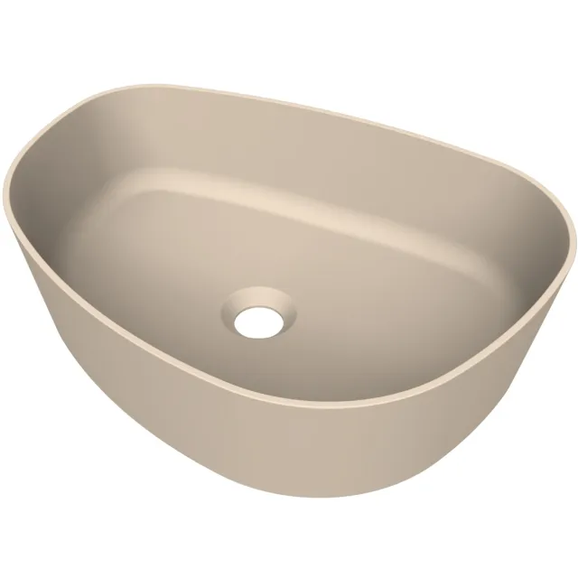 Arcqua Rocker Opbouw Waskom Organisch R 50x37 Mat Zand