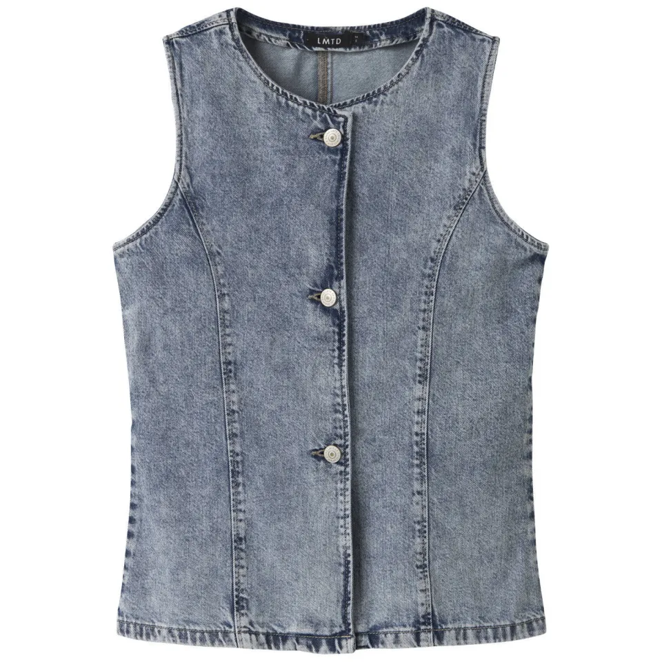 LMTD gilet light blue denim, foto 2