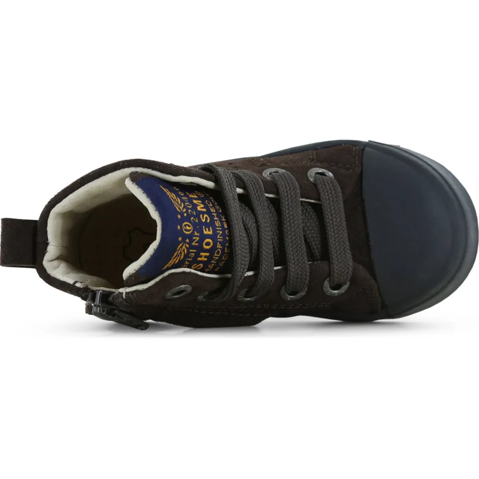 Shoesme suède sneakers - donkerbruin, foto 4