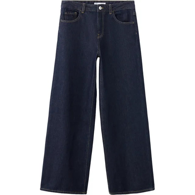 Mango TEEN low waist wide leg jeans - donkerblauw Dark blue denim