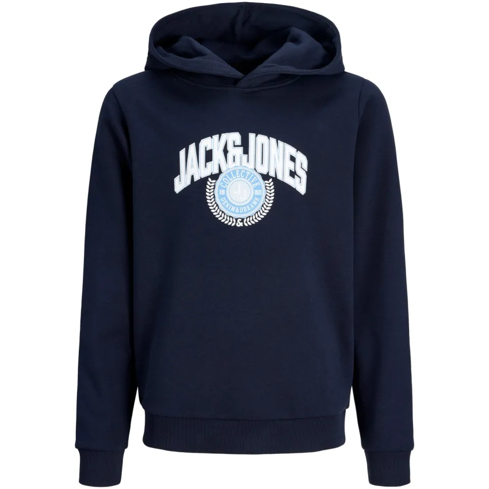 Jack & Jones JUNIOR hoodie met logo - donkerblauw, foto 2