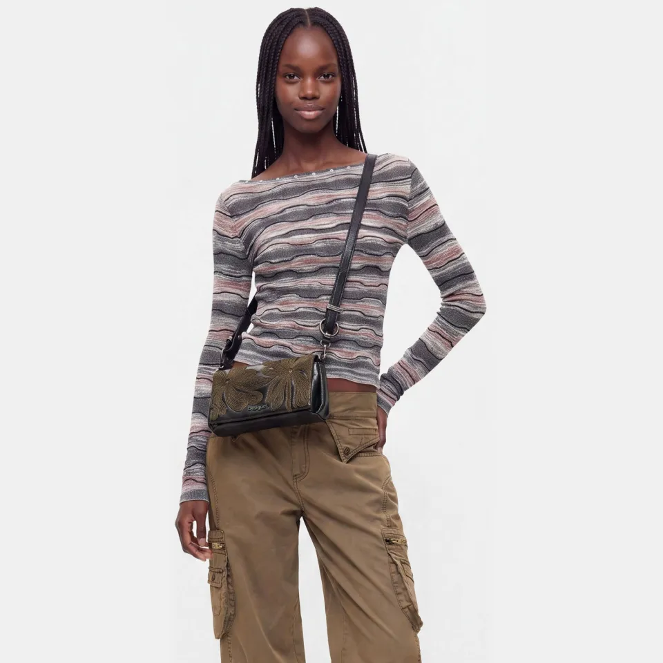 Desigual schoudertas bruin, foto 4