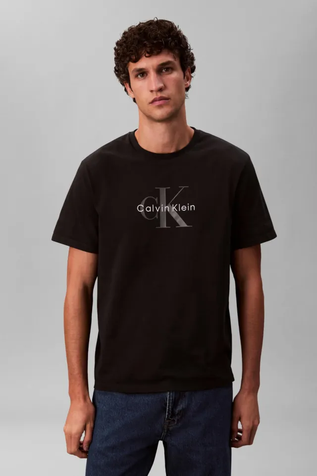 Calvin Klein JEANS oversized T-shirt zwart, foto 3