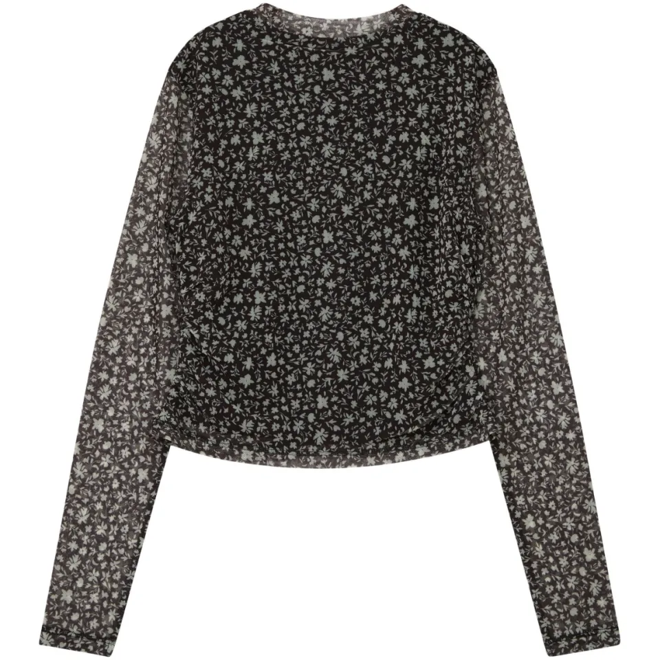 s.Oliver gebloemde longsleeve zwart, foto 3