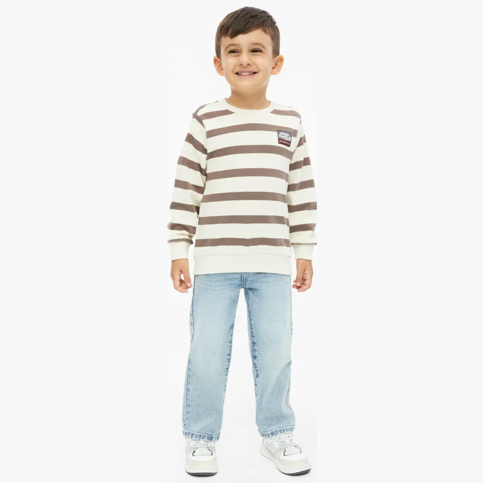 s.Oliver gestreepte sweater - beige, foto 4