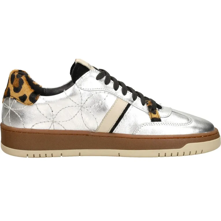 Iqonic lage sneakers zilver