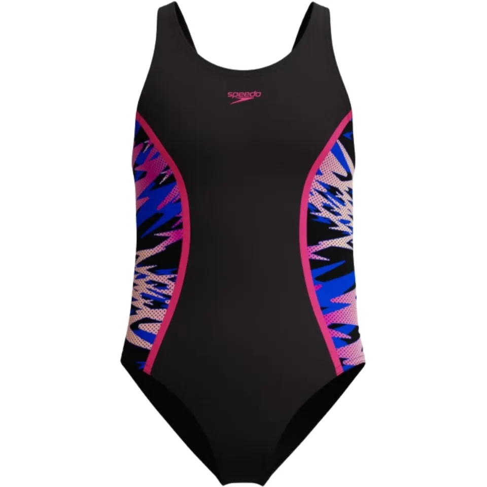 Speedo Hyperboom Splice Muscleback badpak meisjes zwart