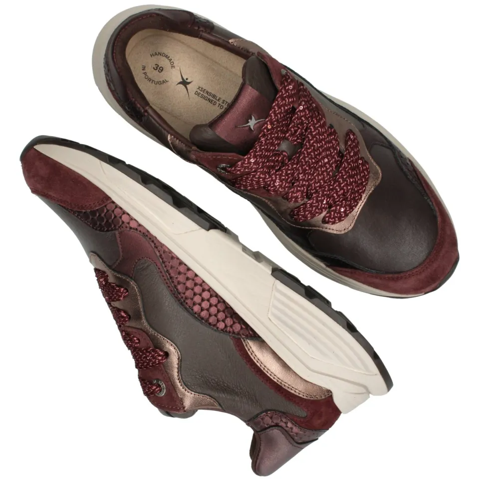 Xsensible Rainbow Stretchwalker GX Sneakers Dames Rood, foto 5