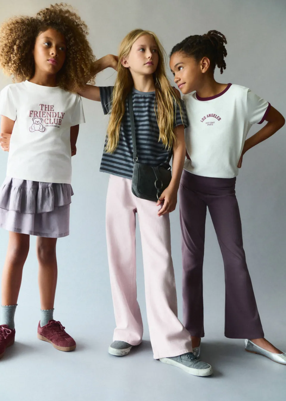 Mango Kids wide leg jeans - lichtroze, foto 2