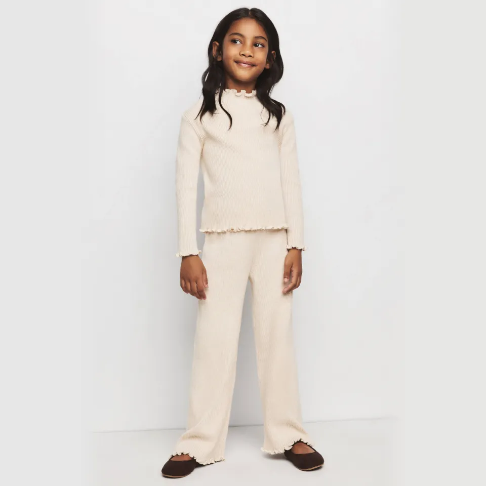 Mango Kids katoenen gebreide trui - beige, foto 4