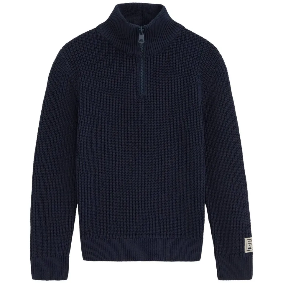 WE Fashion katoenen gebreide trui - donkerblauw, foto 2