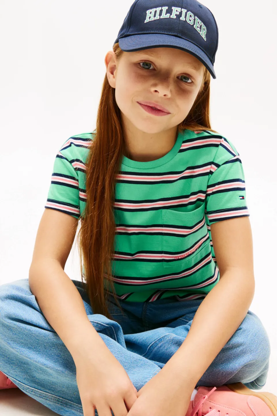 Tommy Hilfiger T-shirt groen gestreept, foto 3