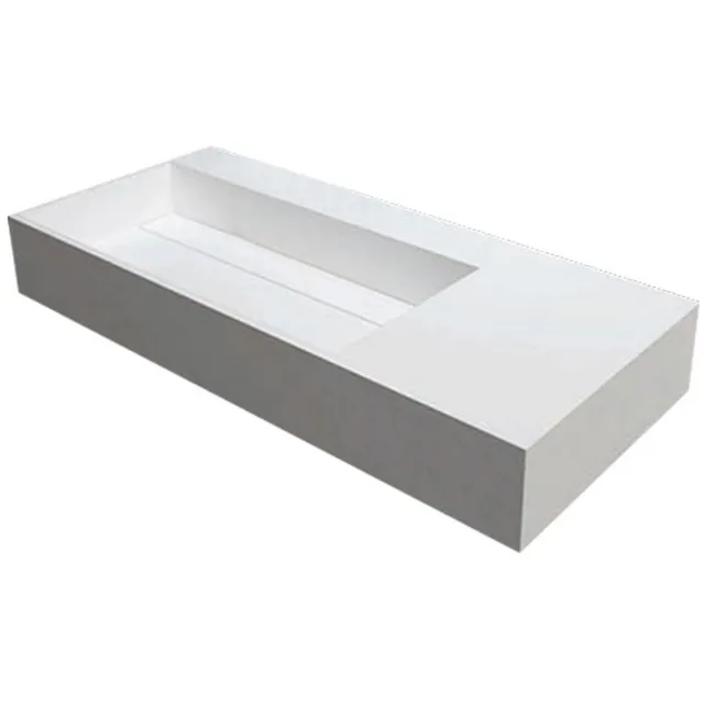 Best Design Q90 Just Solid wastafel mat wit