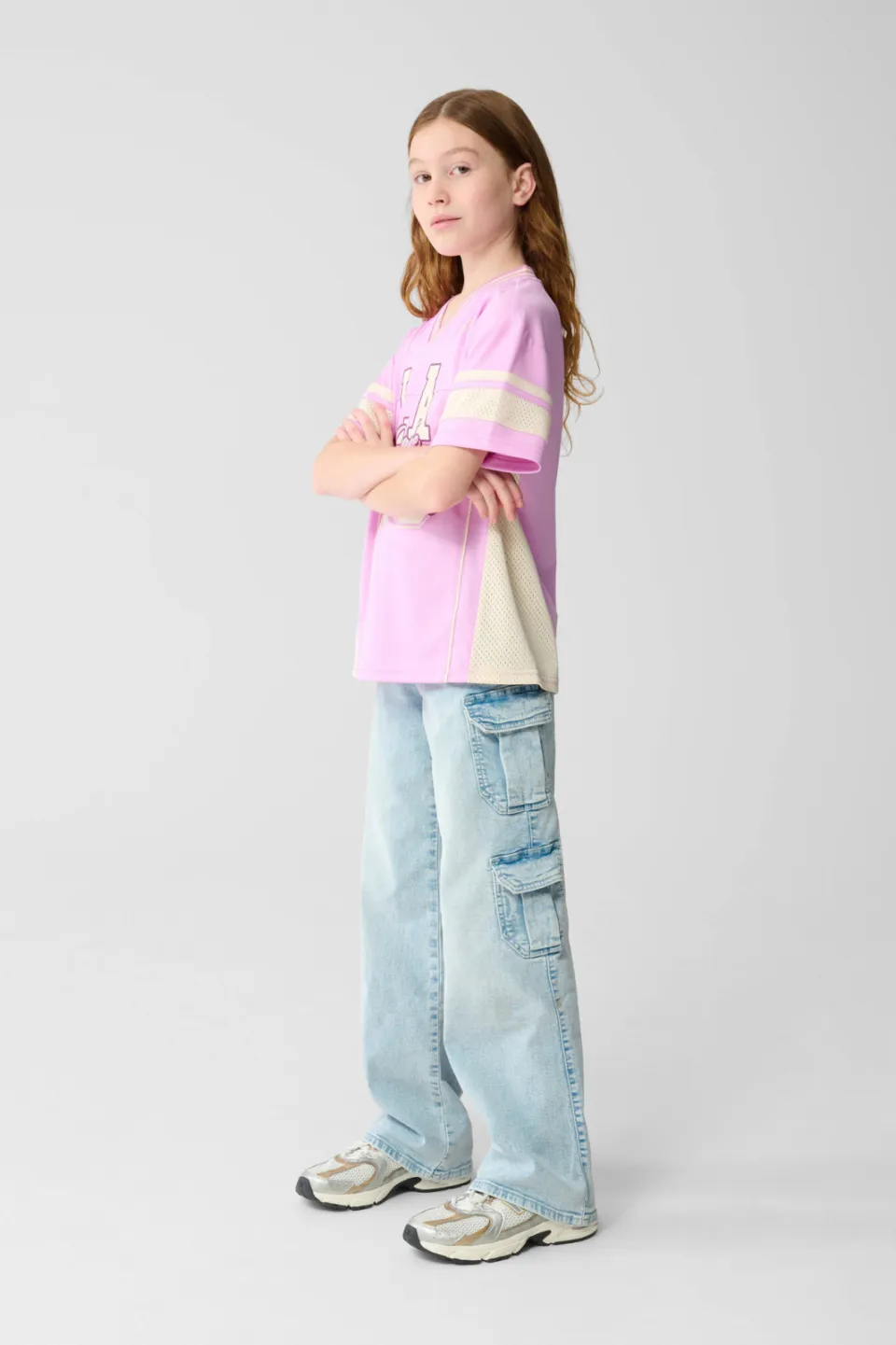 Shoeby wide leg regular waist jeans light blue denim, foto 4