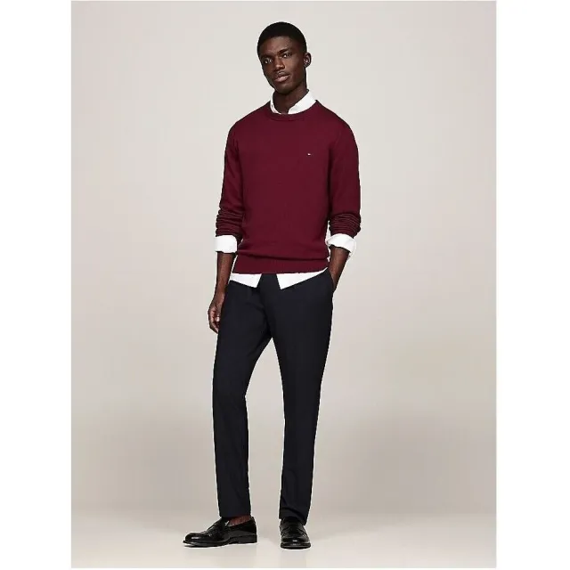 Tommy Hilfiger Trui Tommy Hilfiger MW0MW28046 PIMA/CASHMERE-VLP BURGUNDY Bordeaux