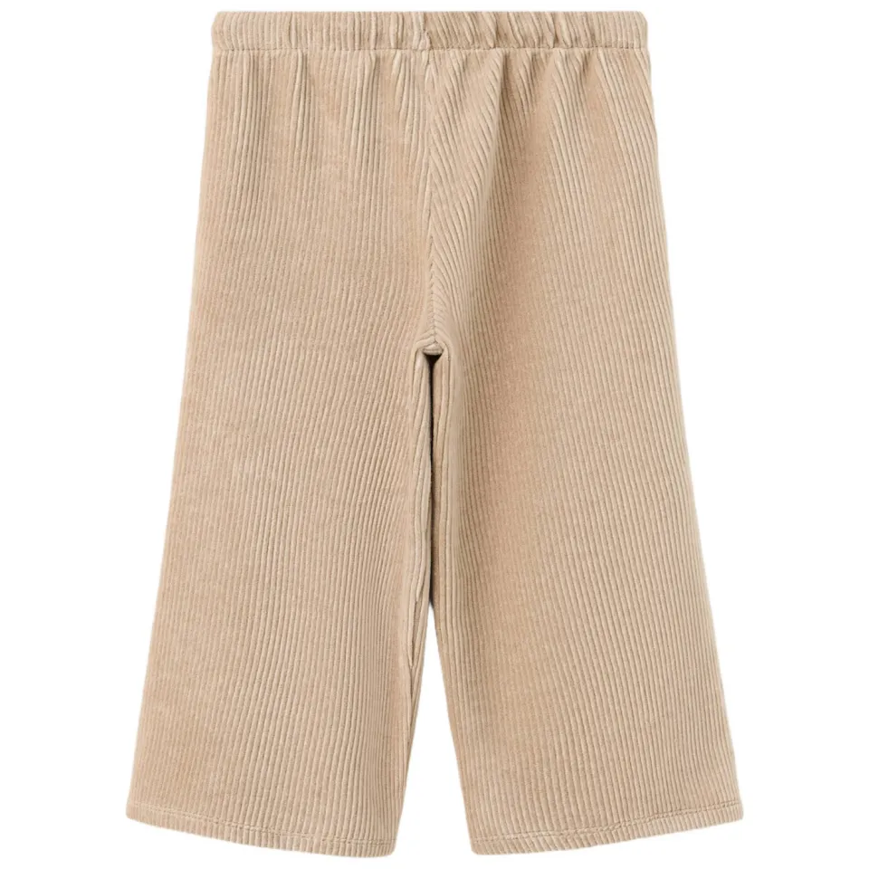 Mango corduroy casual broek beige, foto 3