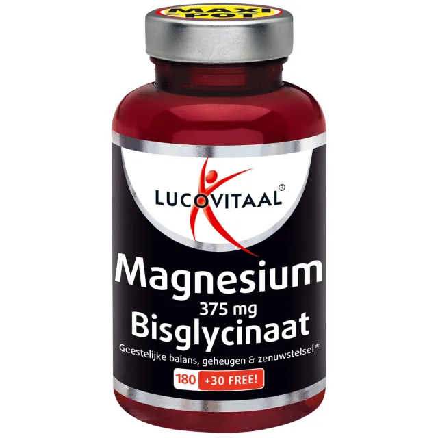 Lucovitaal Magnesium 375 mg bisglycinaat tabletten