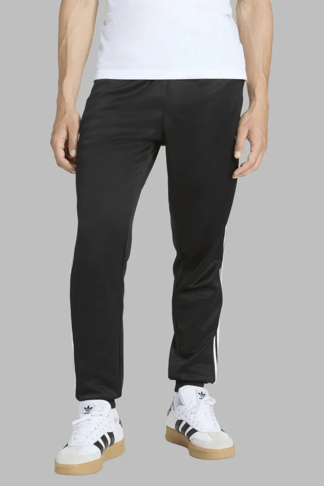 Adidas SST slim fit joggingbroek zwart, foto 3