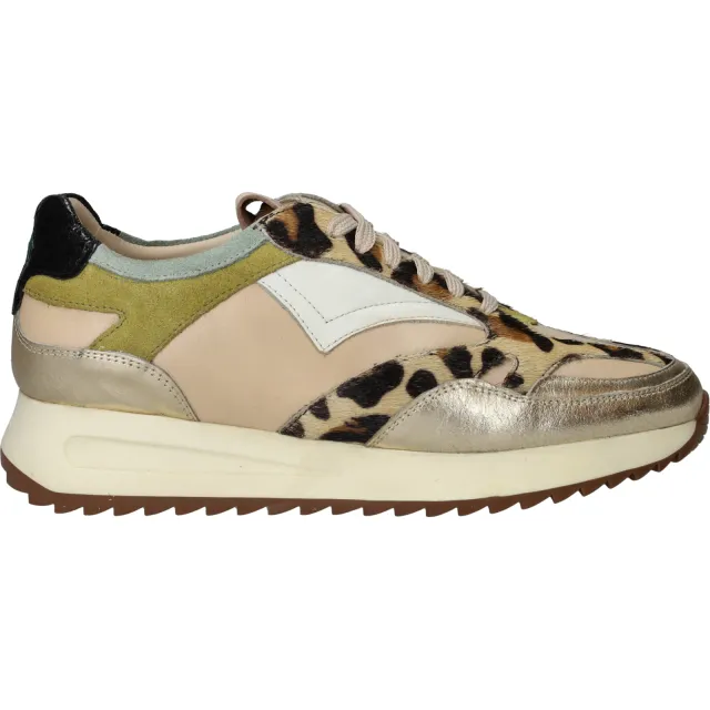 Iqonic Michelle lage sneaker goudkleur
