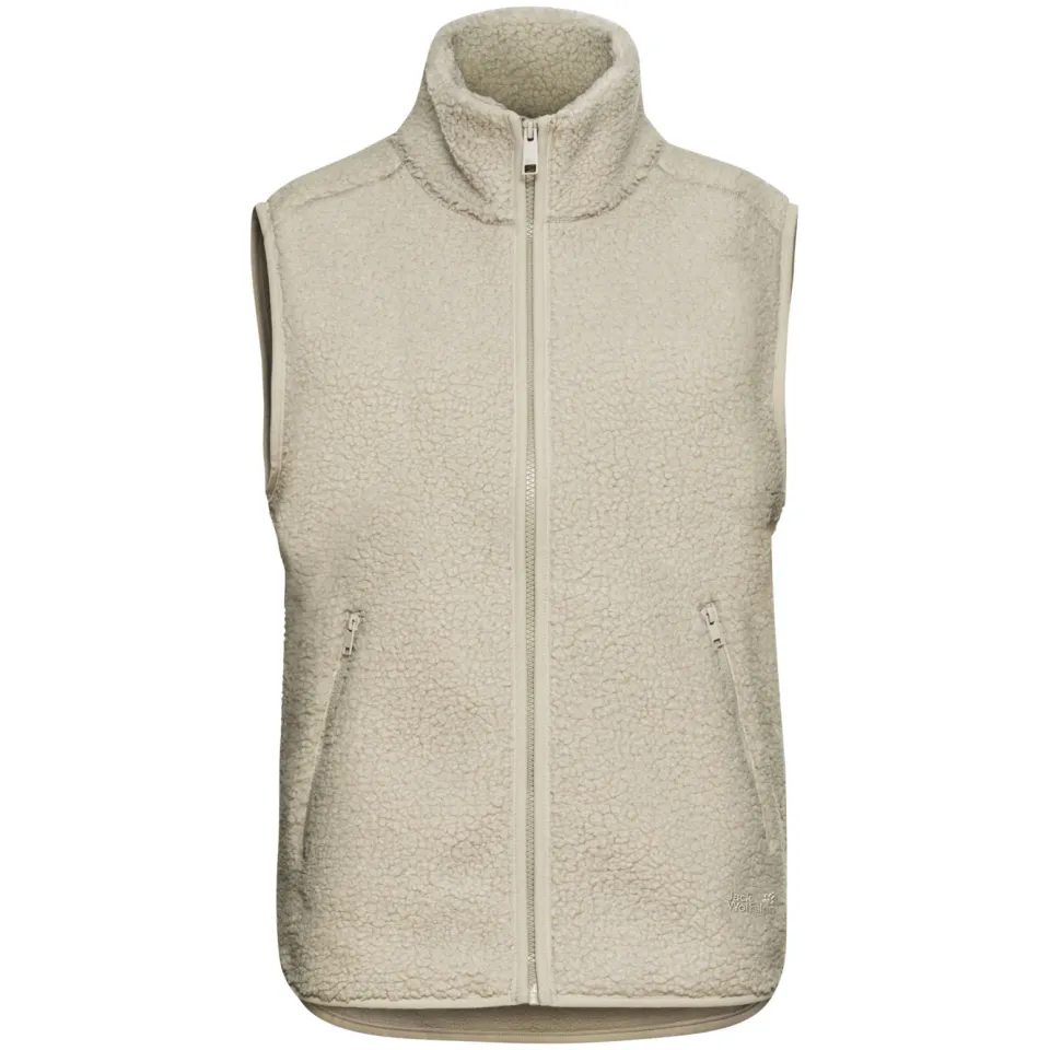 Jack Wolfskin High Curl Vest fleecebodywarmer ecru, foto 2
