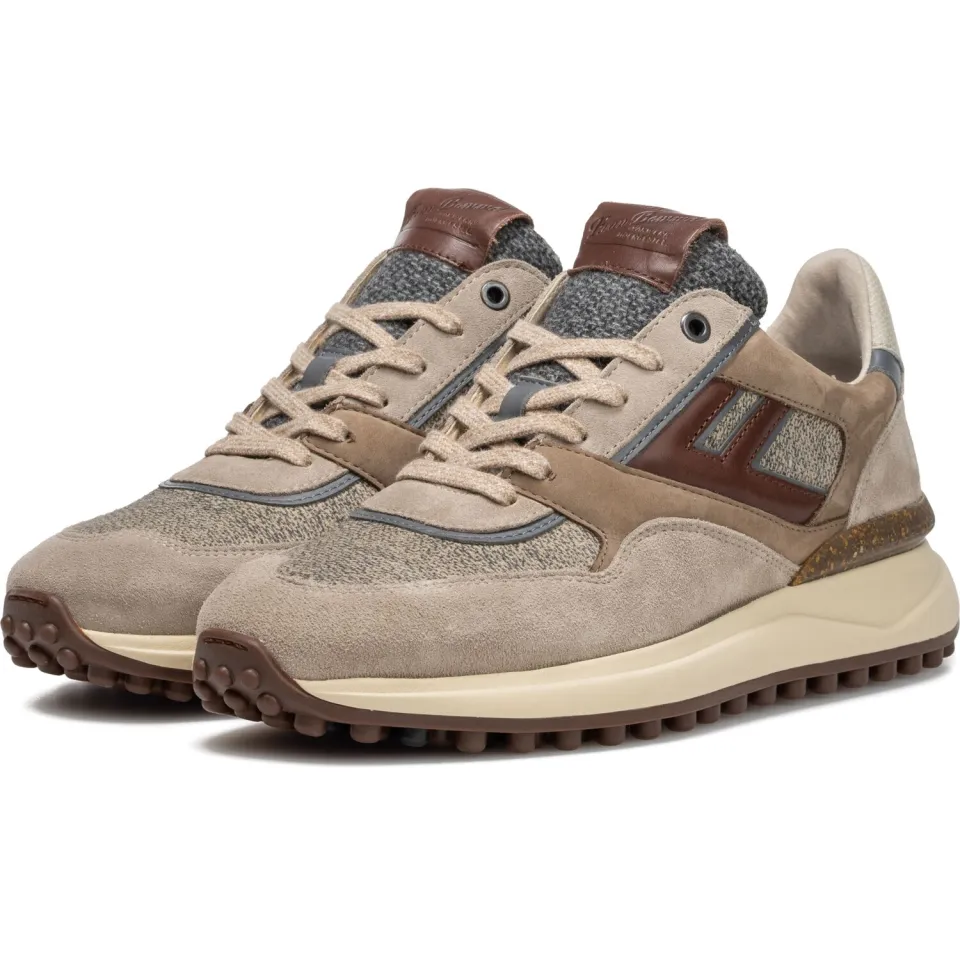 Floris Van Bommel Noppi 29.76 suède sneakers lichtbruin beige, foto 3