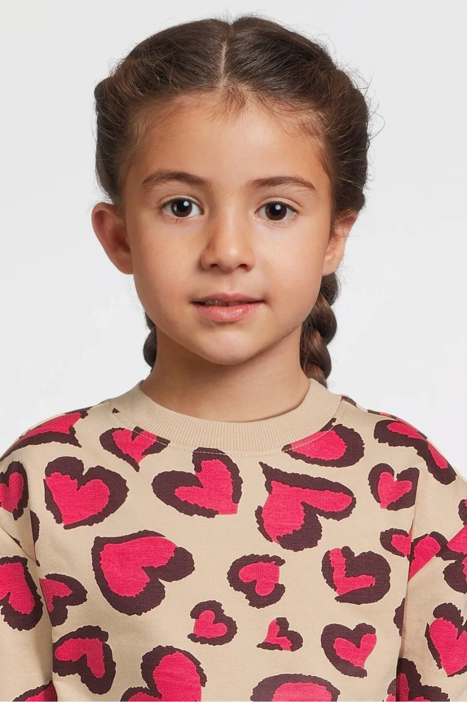 Orange Stars sweater met hartjes print Mathilde beige, foto 6