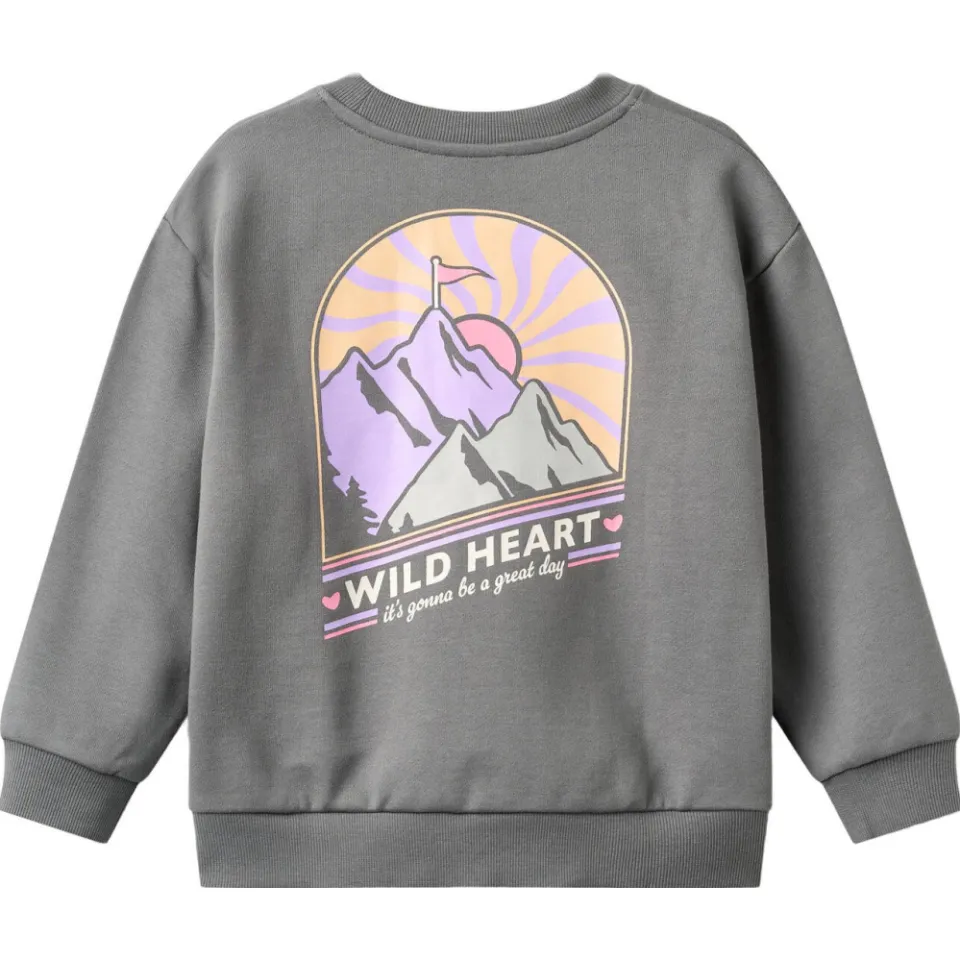 Wheat sweater met backprint - grijs, foto 4