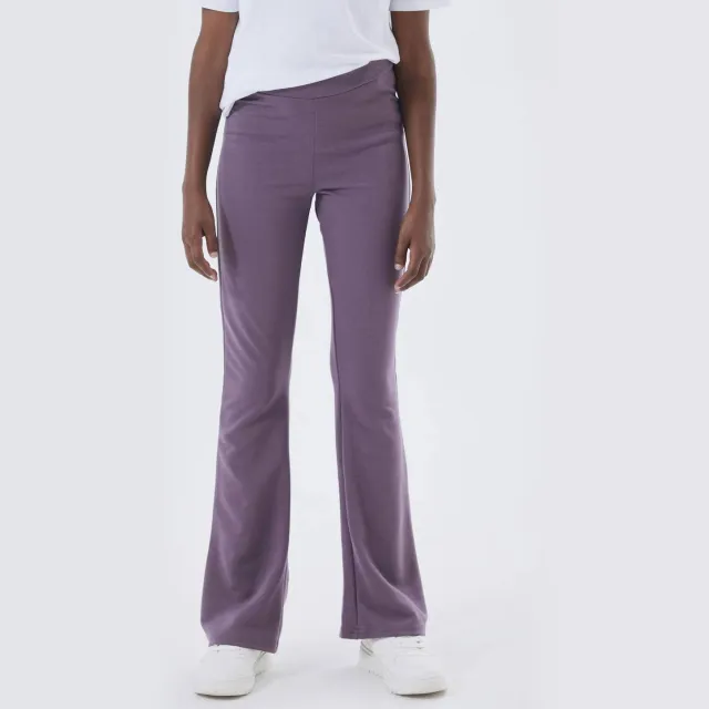 NAME IT KIDS high waist flared broek NKFFRIKKALI paars, foto 3