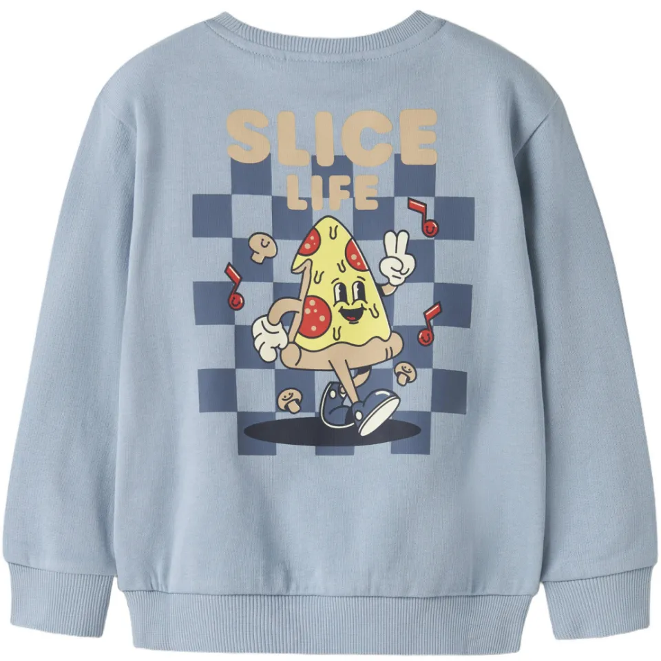 NAME IT MINI sweater met backprint - lichtblauw, foto 2