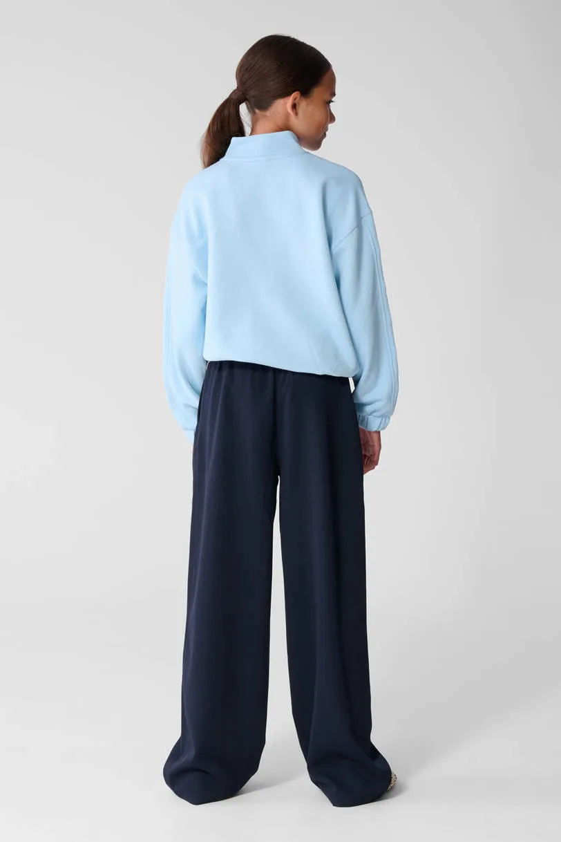 Shoeby pantalon met plooien marineblauw, foto 3