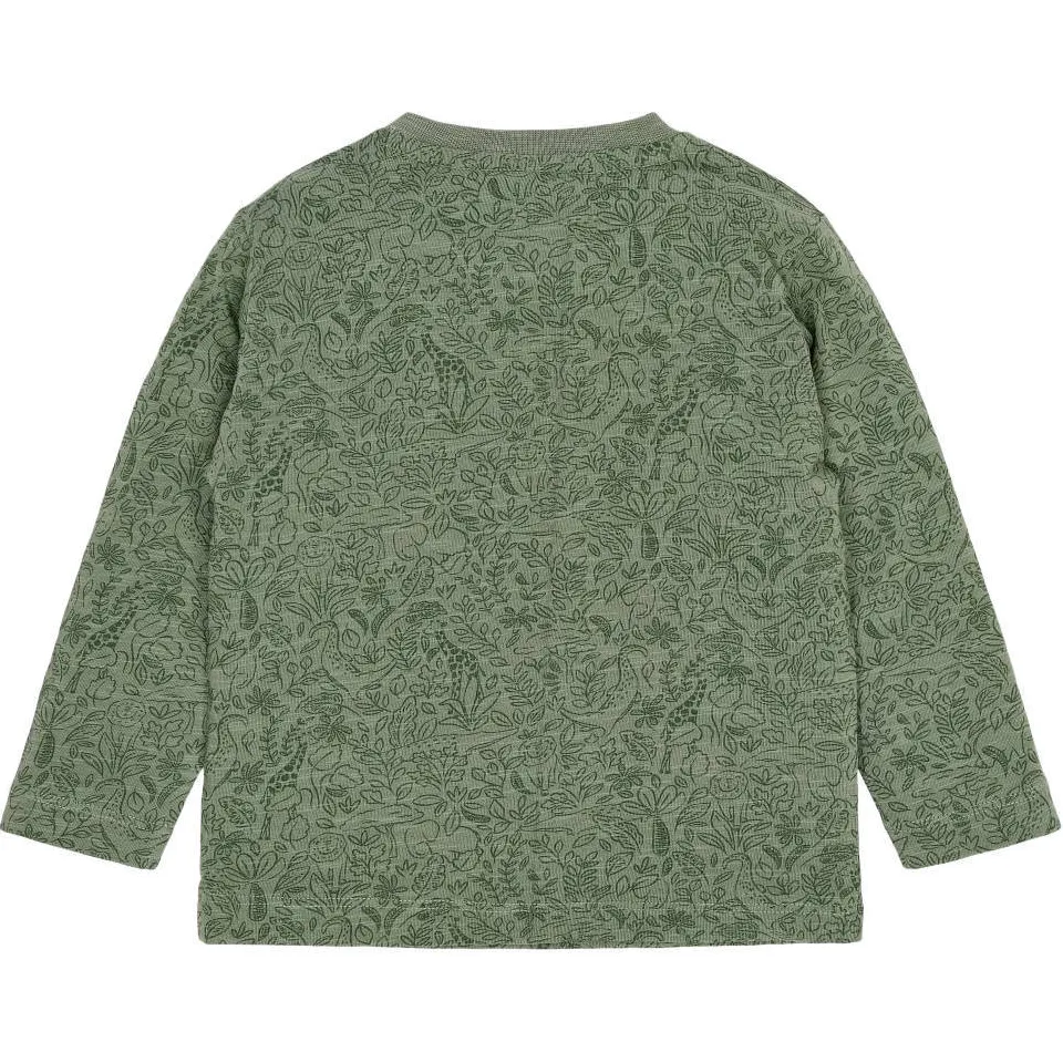 Little Dutch longsleeve met print groen, foto 3