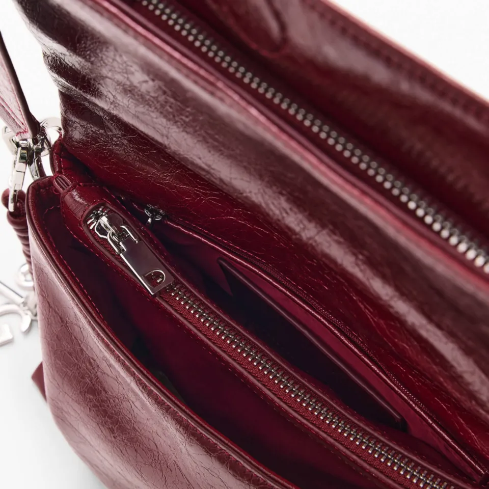 Desigual schoudertas donkerrood bordeau, foto 7
