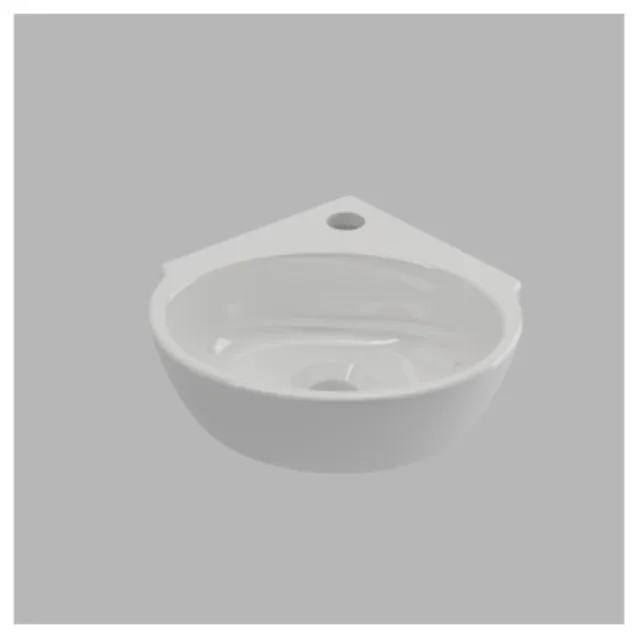 Plieger Hoekfontein Corner Keramiek 31.4x30 cm Wit
