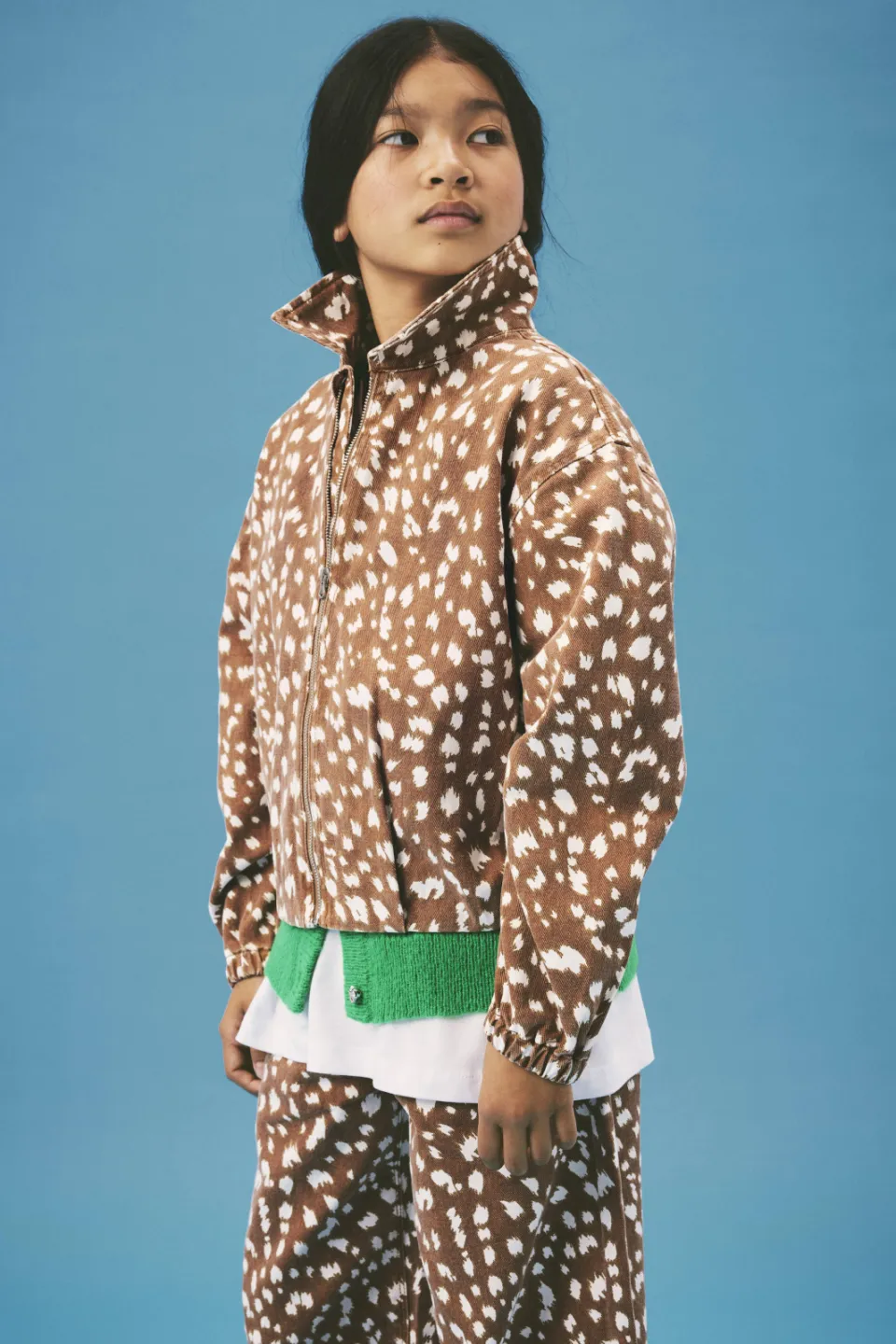 NAME IT tussenjas met print bruin, foto 4