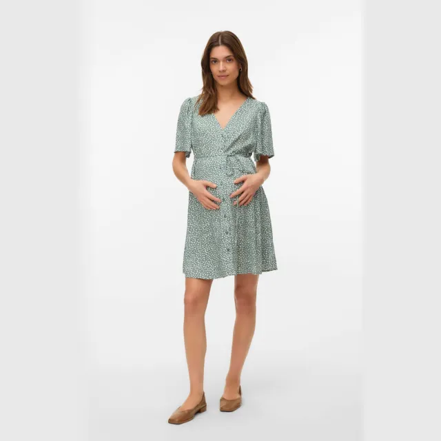 Vero Moda Maternity zwangerschapsjurk grijsgroen, foto 2