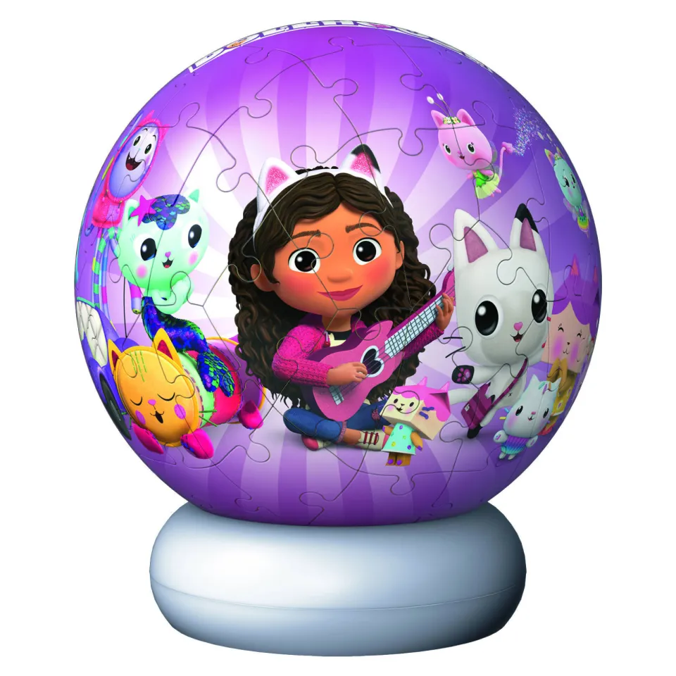Ravensburger 3D Puzzle NightLight Gabby's Dollhouse - 72 stukjes, foto 3