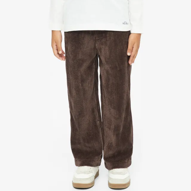 s.Oliver corduroy casual broek donkerbruin, foto 4