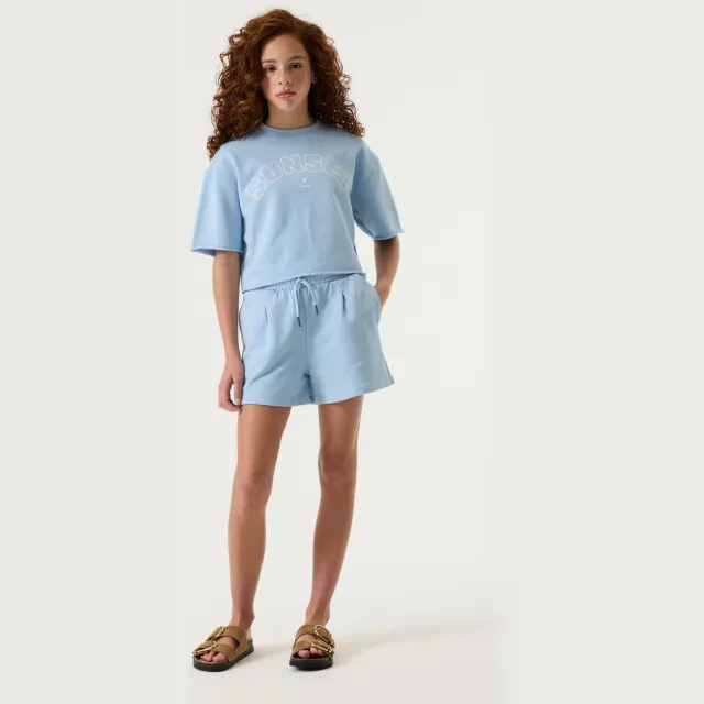 Garcia sweatshort lichtblauw