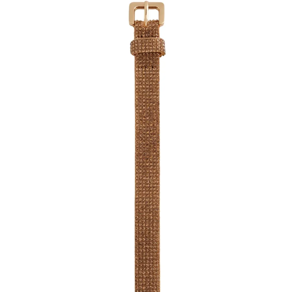 WE Fashion riem met strass bronskleurig 75 cm, foto 2