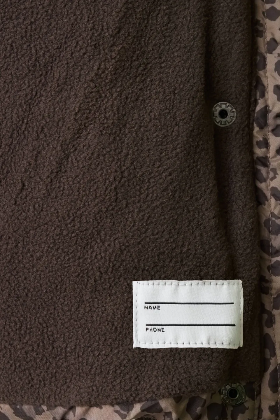 Mango Kids winteranorak met panterprint bruin, foto 4