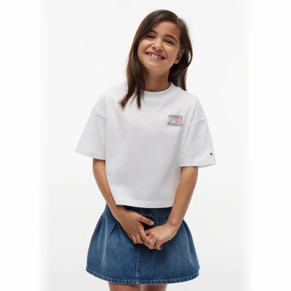 Tommy Hilfiger t-shirt met backprint wit, foto 3