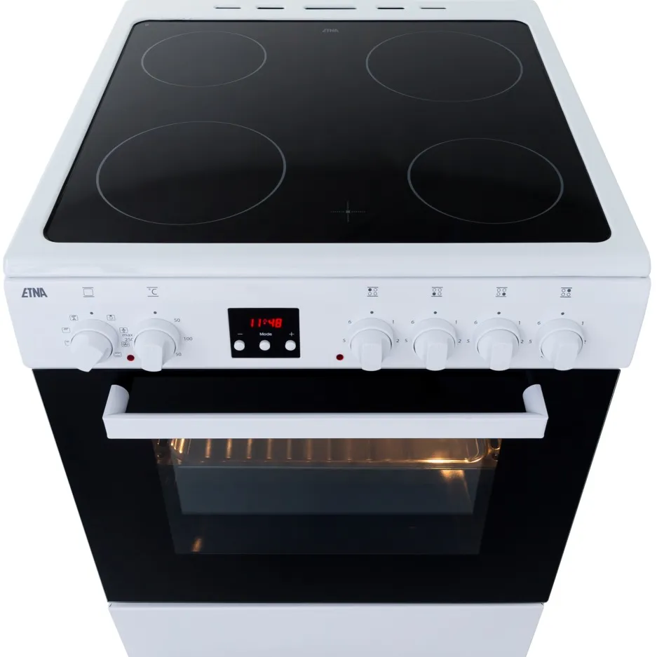 Etna FKV761WIT keramisch fornuis wit, foto 4